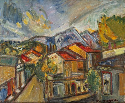 Céret, intérieur de village